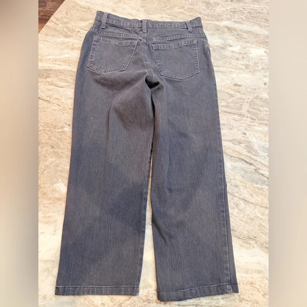Gloria Vanderbilt Gray Stretch Jeans Size 6 Cropped/Ankle - Picture 7 of 11